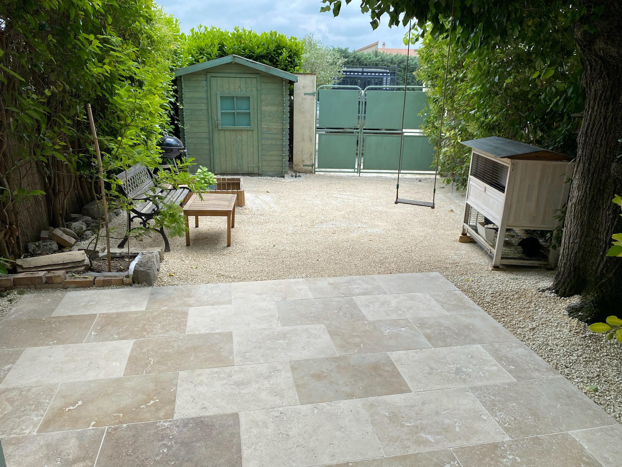 aménagement de jardin avec réalisation de terrasse